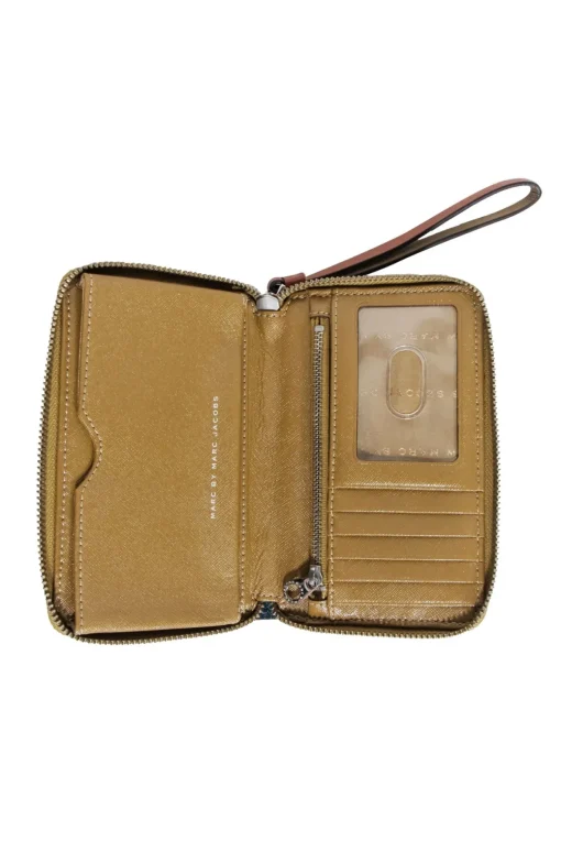 Marc by Marc Jacobs - Green & Brown Color-Block w/ Tan Trim Wristlet