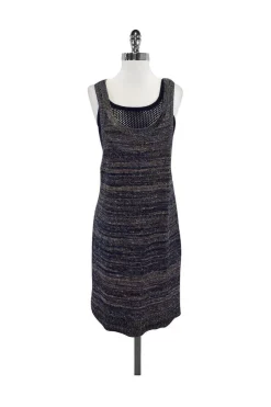 Marc by Marc Jacobs - Navy & Beige Knit Layered Dress Sz M