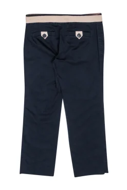 Marc by Marc Jacobs - Navy Crop Pants w/ Blush Pink Trim Sz 4