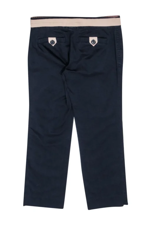 Marc by Marc Jacobs - Navy Crop Pants w/ Blush Pink Trim Sz 4