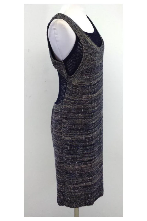 Marc by Marc Jacobs - Navy & Beige Knit Layered Dress Sz M
