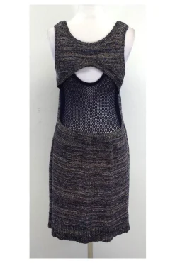 Marc by Marc Jacobs - Navy & Beige Knit Layered Dress Sz M