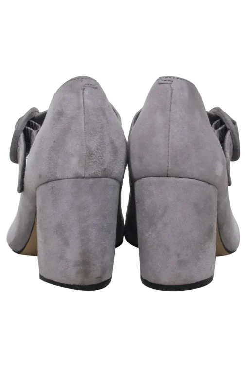 Marc Fisher - Grey Suede Mary-Jane Pumps w/ Buckle Closure Sz 7.5