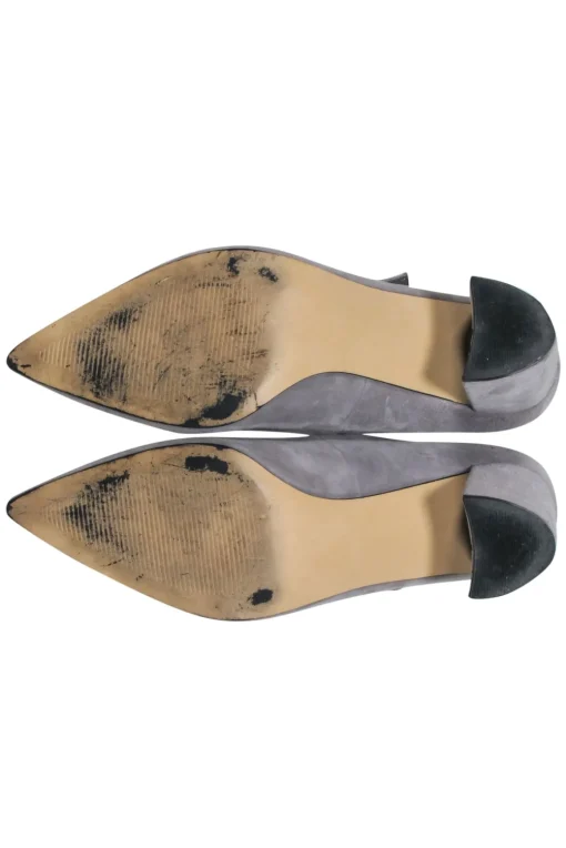 Marc Fisher - Grey Suede Mary-Jane Pumps w/ Buckle Closure Sz 7.5