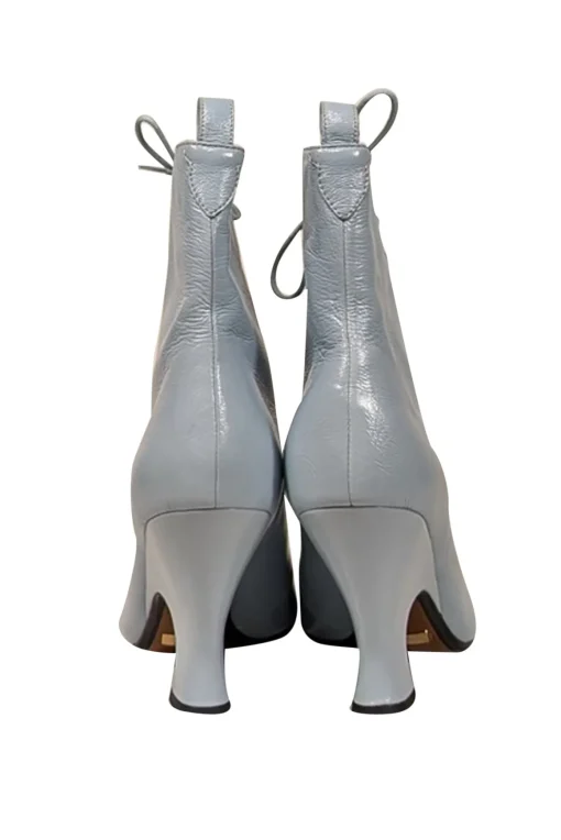 Marc Jacobs - Baby Blue Leather Victorian Style Short Boots Sz 10