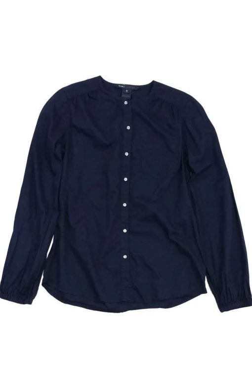 Marc Jacobs - Black Cotton Button-Up Long Sleeve Shirt Sz 0