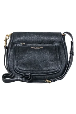 Marc Jacobs - Black Pebbled Leather Crossbody Bag