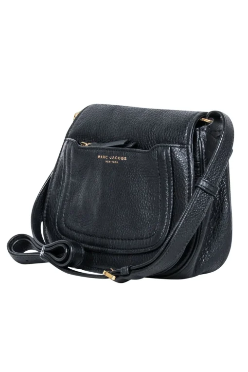 Marc Jacobs - Black Pebbled Leather Crossbody Bag