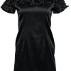 Marc Jacobs - Black Textured Short Sleeve Dress Sz 4