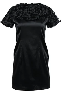 Marc Jacobs - Black Textured Short Sleeve Dress Sz 4