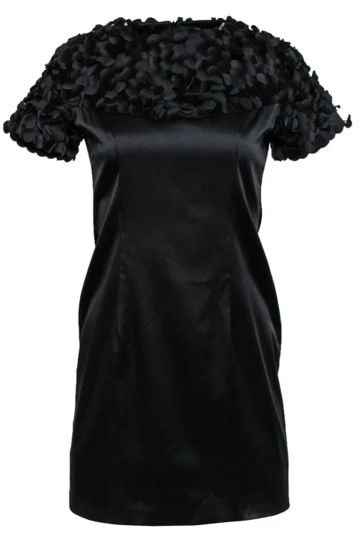 Marc Jacobs - Black Textured Short Sleeve Dress Sz 4