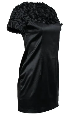 Marc Jacobs - Black Textured Short Sleeve Dress Sz 4