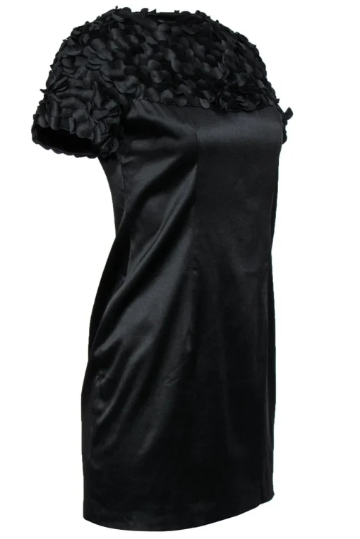 Marc Jacobs - Black Textured Short Sleeve Dress Sz 4