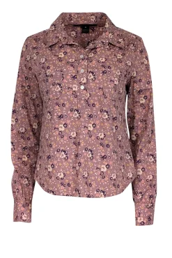 Marc Jacobs - Purple Floral Long Sleeve Collared Shirt Sz M