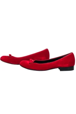 Marc Jacobs - Red Velvet Flats w/ Bow Sz 7