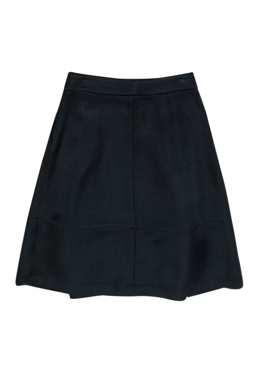 Marcellamoda - Navy Midi Skirt w/ Pockets Sz L