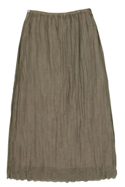 Margaret O'Leary - Sage Green Linen Maxi Skirt Sz M