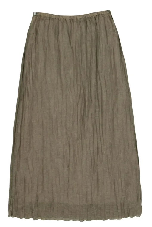 Margaret O'Leary - Sage Green Linen Maxi Skirt Sz M
