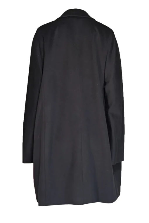 Marina Rinaldi - Black Wool Long Coat Sz 18