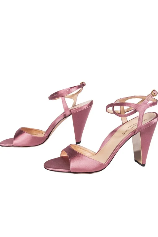 Marion Parke - Blush Pink Satin Loretta Heels Sz 8.5