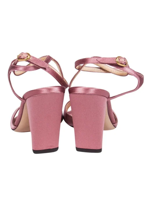 Marion Parke - Blush Pink Satin Loretta Heels Sz 8.5