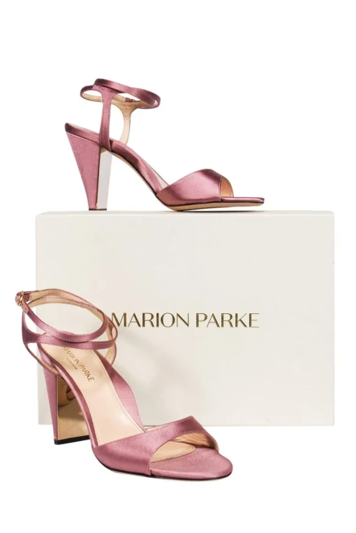 Marion Parke - Blush Pink Satin Loretta Heels Sz 8.5