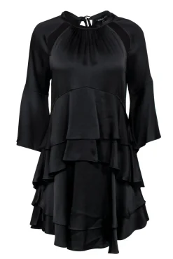 Marissa Webb - Black Ruffle Tiered Dress w/ Cutouts Sz M