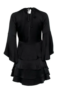 Marissa Webb - Black Ruffle Tiered Dress w/ Cutouts Sz M