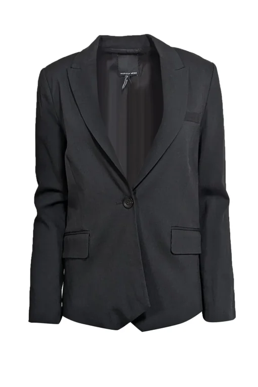 Marissa Webb - Black Single Button Closure Blazer Sz S