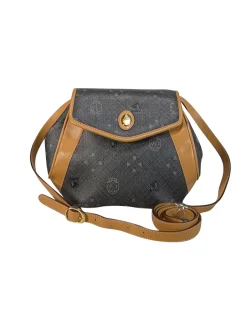 Mark Cross - Grey Coated Canvas Print Crossbody Bag