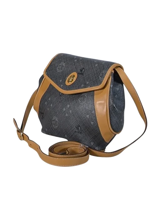 Mark Cross - Grey Coated Canvas Print Crossbody Bag