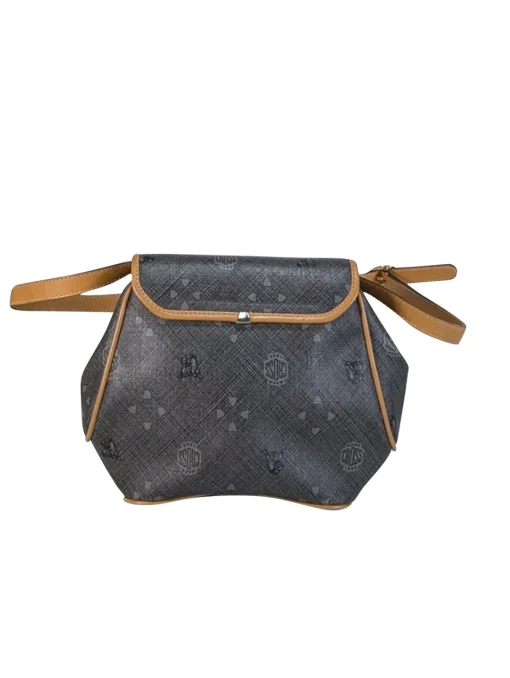 Mark Cross - Grey Coated Canvas Print Crossbody Bag