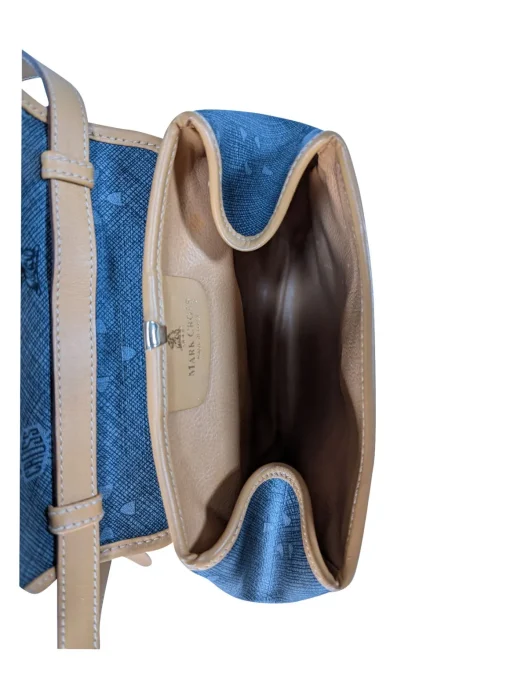 Mark Cross - Grey Coated Canvas Print Crossbody Bag