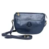 Mark Cross - Navy Pebbled Leather Crossbody Bag
