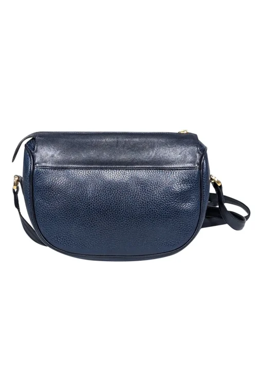 Mark Cross - Navy Pebbled Leather Crossbody Bag