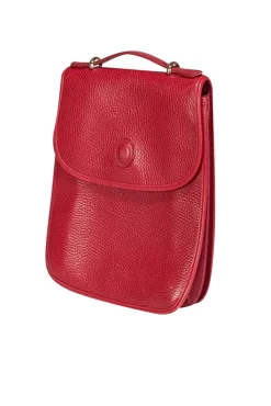 Mark Cross - Red Pebbled Leather Crossbody Bag