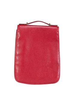 Mark Cross - Red Pebbled Leather Crossbody Bag