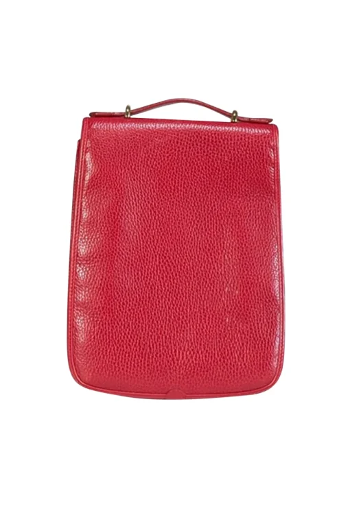 Mark Cross - Red Pebbled Leather Crossbody Bag