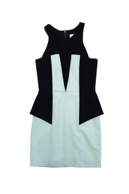 Mason - Black & Light Green Sleeveless Dress Sz 2
