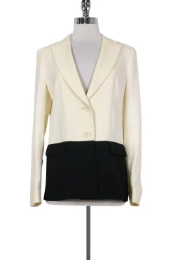 Max & Co. - Cream & Black Blazer Sz 6