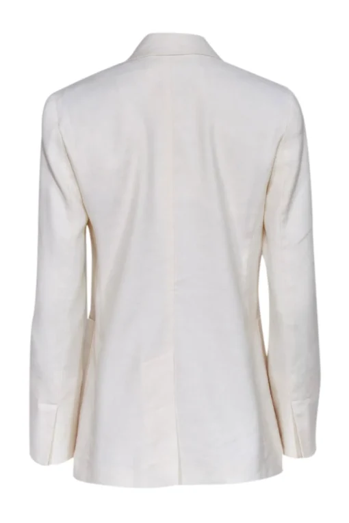 Max & Co. - Ivory Linen Double Breasted Blazer Sz 2