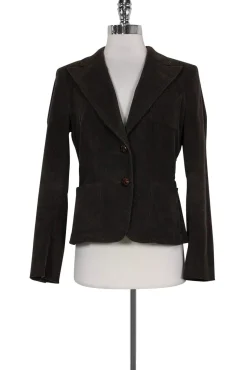 Max Mara - Brown Corduroy Blazer Sz 6