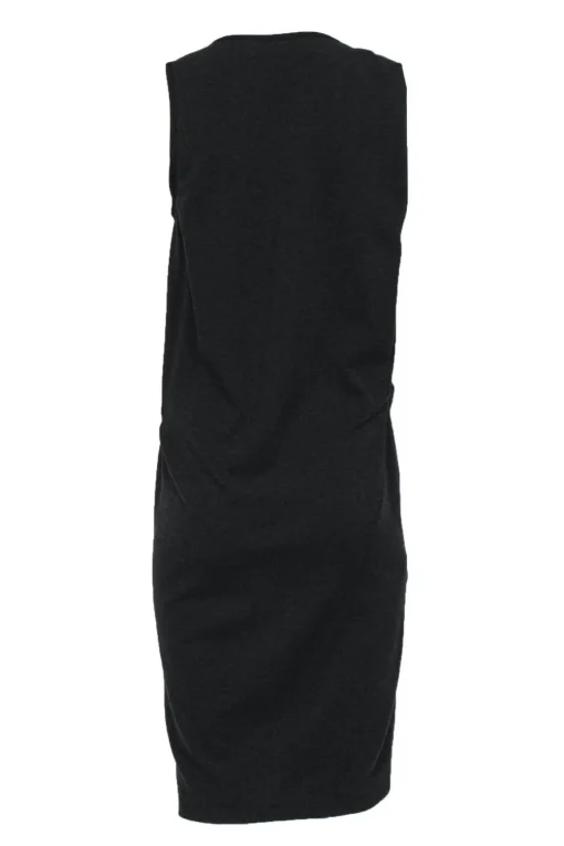 Max Mara - Charcoal Sleeveless Shift Dress Sz 10