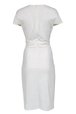 Max Mara - White Cap Sleeve Pleated 