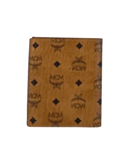 MCM - Tan Visetos Coated Canvas Bifold Wallet