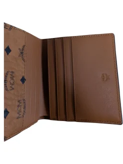 MCM - Tan Visetos Coated Canvas Bifold Wallet