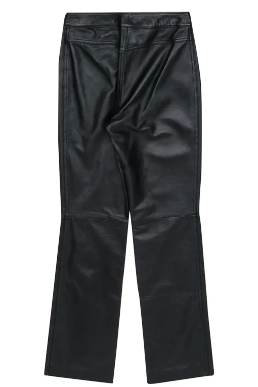 Michael Hoban North Beach - Vintage Black Leather High Waisted Pants Sz 2