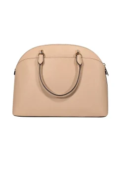 Michael Kors - Beige Saffiano Leather Satchel Bag