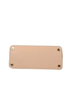 Michael Kors - Beige Saffiano Leather Satchel Bag