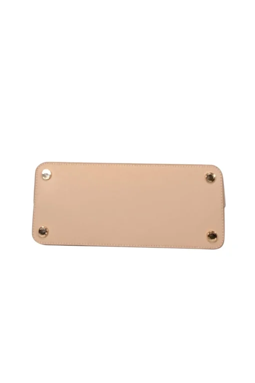 Michael Kors - Beige Saffiano Leather Satchel Bag